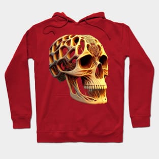 Synthetic mechanical skull t-shirt Hoodie